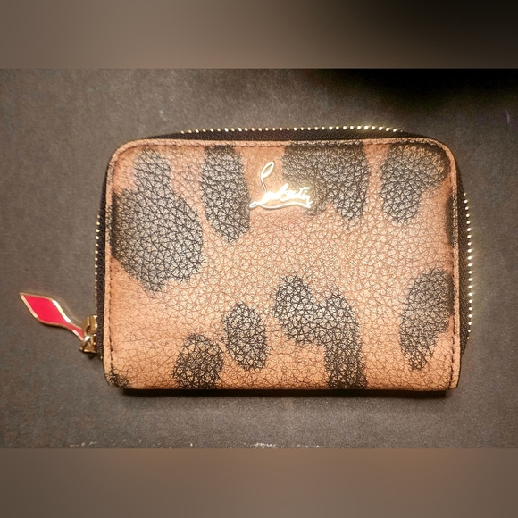 Christian Louboutin Compact Zippy Wallet In EUC